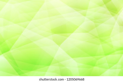 Light Green, Yellow vector low poly texture. Modern abstract illustration with triangles. New template for your brand book.