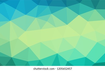 Light Green, Yellow vector low poly cover. Brand new colored illustration in blurry style with gradient. A completely new design for your business.