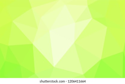 Light Green, Yellow vector low poly layout. Colorful abstract illustration with triangles. Pattern for a brand book's backdrop.