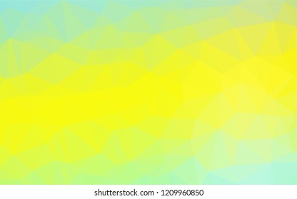 Light Green, Yellow vector low poly texture. Colorful abstract illustration with gradient. A new texture for your design.