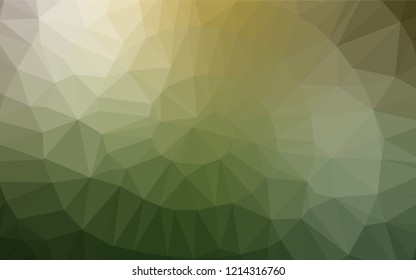 Light Green, Yellow vector low poly texture. Brand new colored illustration in blurry style with gradient. The template can be used as a background for cell phones.