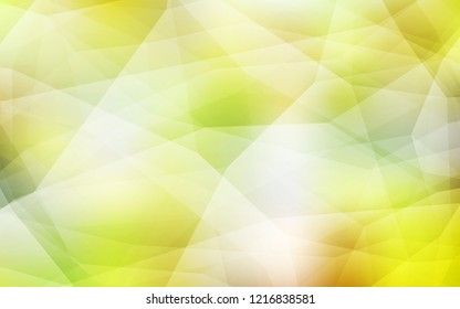 Light Green, Yellow vector low poly layout. Creative geometric illustration in Origami style with gradient. Pattern for a brand book's backdrop.
