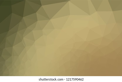 Light Green, Yellow vector low poly texture. Modern geometrical abstract illustration with gradient. The completely new template can be used for your brand book.