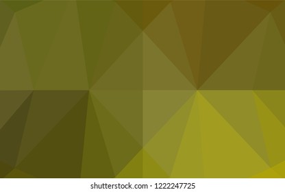 Light Green, Yellow vector low poly texture. Brand new colored illustration in blurry style with gradient. The elegant pattern can be used as part of a brand book.
