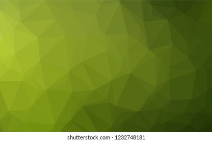 Light Green, Yellow vector low poly layout. Glitter abstract illustration with an elegant design. The polygonal design can be used for your web site.