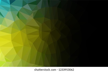 Light Green, Yellow vector low poly texture. Colorful abstract illustration with gradient. A completely new template for your business design.