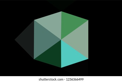 Light Green, Yellow vector low poly texture. Colorful abstract illustration with gradient. The template can be used as a background for cell phones.