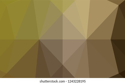 Light Green, Yellow vector low poly cover. Glitter abstract illustration with an elegant design. The elegant pattern can be used as part of a brand book.