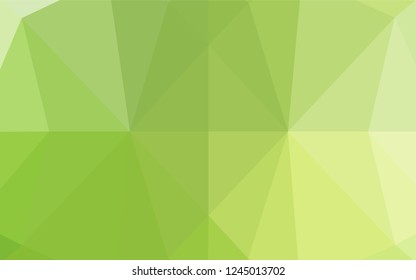 Light Green, Yellow vector low poly layout. A completely new color illustration in a vague style. Brand new design for your business.