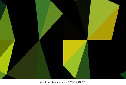 Light Green, Yellow vector low poly layout. Modern geometrical abstract illustration with gradient. A completely new design for your business.