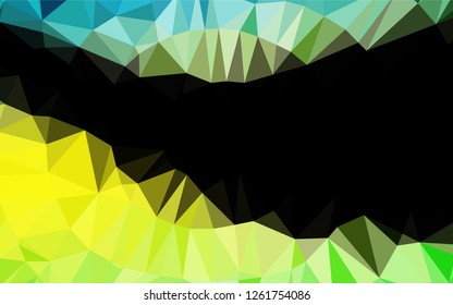 Light Green, Yellow vector low poly texture. Modern geometrical abstract illustration with gradient. The elegant pattern can be used as part of a brand book.