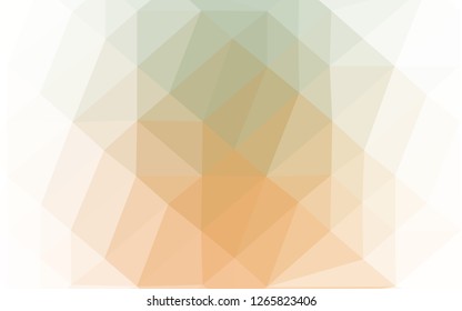 Light Green, Yellow vector low poly cover. Glitter abstract illustration with an elegant design. Template for your brand book.