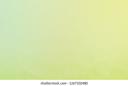 Light Green, Yellow vector low poly texture. Creative illustration in halftone style with gradient. The completely new template can be used for your brand book.