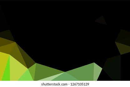 Light Green, Yellow vector low poly layout. A vague abstract illustration with gradient. The completely new template can be used for your brand book.