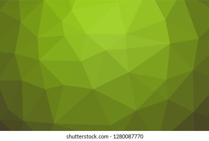 Light Green, Yellow vector low poly texture. Glitter abstract illustration with an elegant design. A completely new template for your business design.