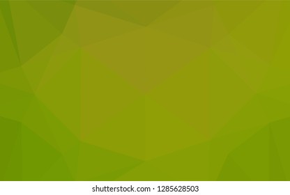 Light Green, Yellow vector low poly cover. Colorful illustration in abstract style with gradient. A completely new design for your business.
