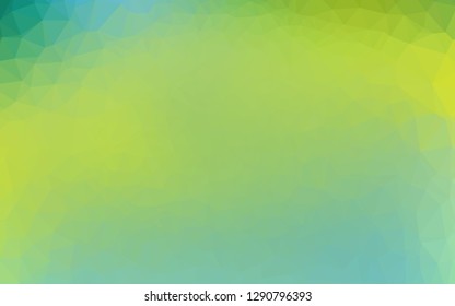 Light Green, Yellow vector low poly layout. Colorful illustration in Origami style with gradient.  Completely new design for your business.