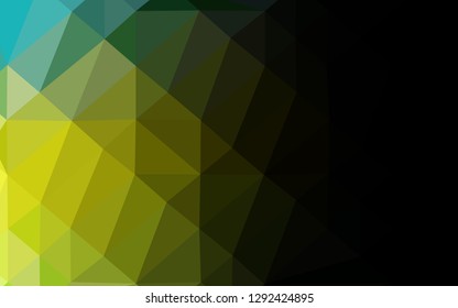Light Green, Yellow vector low poly texture. Colorful illustration in abstract style with gradient. Brand new style for your business design.