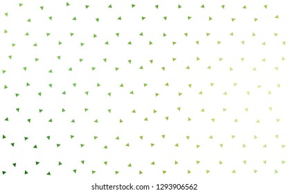 Light Green, Yellow vector  low poly background. A sample with polygonal shapes. Best triangular design for your business.
