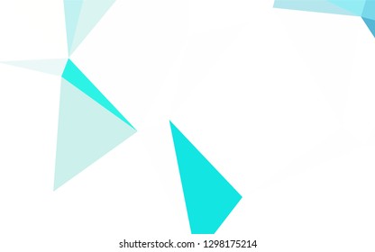 Light Green, Yellow vector low poly cover. Modern abstract illustration with triangles. Completely new template for your banner.