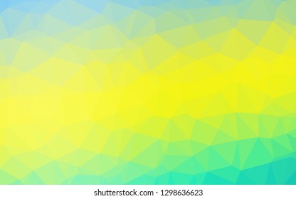 Light Green, Yellow vector low poly layout. Colorful abstract illustration with gradient. New texture for your design.