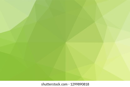 Light Green, Yellow vector low poly texture. Triangular geometric sample with gradient.  The polygonal design can be used for your web site.