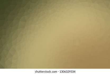 Light Green, Yellow vector low poly cover. Triangular geometric sample with gradient.  Polygonal design for your web site.