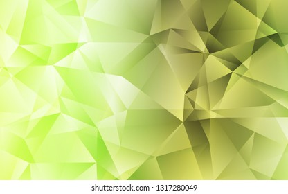 Light Green, Yellow vector low poly texture. A completely new color illustration in a polygonal style. Textured pattern for your backgrounds.