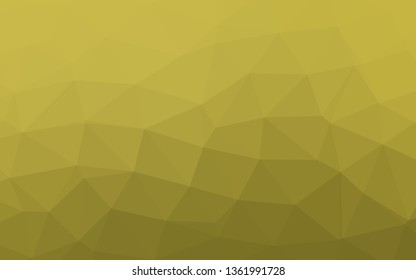 Light Green, Yellow vector low poly cover. Brand new colorful illustration in with gradient. The best triangular design for your business.