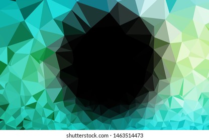 Light Green, Yellow vector low poly cover. Creative illustration in halftone style with gradient. Completely new template for your business design.