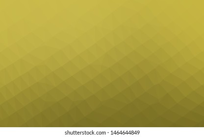 Light Green, Yellow vector low poly cover. Shining illustration, which consist of triangles. Elegant pattern for a brand book.