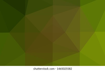 Light Green, Yellow vector low poly texture. Shining colored illustration in a Brand new style. Completely new design for your business.