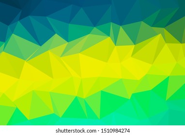Light Green, Yellow vector low poly texture. An elegant bright illustration with gradient. Completely new design for your business.