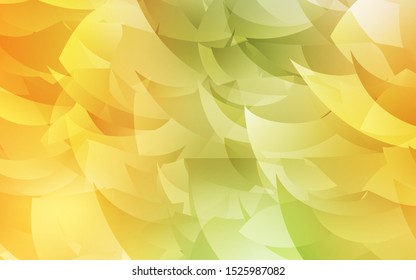 Light Green, Yellow vector low poly texture. Modern abstract illustration with triangles. Template for cell phone's backgrounds.