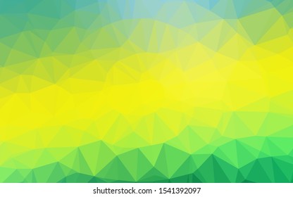 Light Green, Yellow vector low poly texture. Shining colored illustration in a Brand new style. Elegant pattern for a brand book.