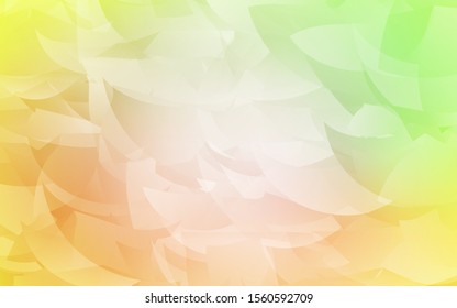 Light Green, Yellow vector low poly background. Triangular geometric sample with gradient.  Best triangular design for your business.