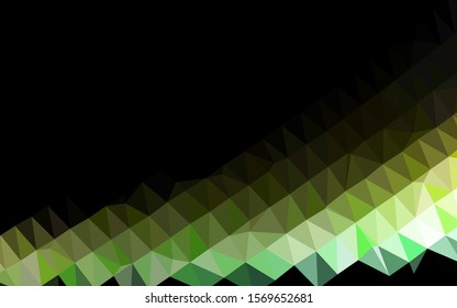 Light Green, Yellow vector low poly cover. Brand new colorful illustration in with gradient. Template for a cell phone background.