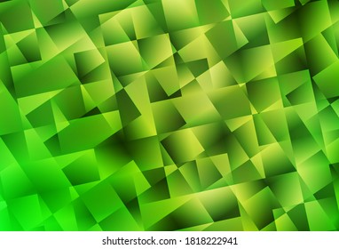 Light Green, Yellow vector low poly layout. Elegant bright polygonal illustration with gradient. New template for your brand book.