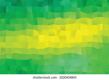 Light Green, Yellow vector low poly texture. Glitter abstract illustration with an elegant design. New texture for your design.