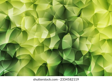 Hellgrünes, gelbes VektorLow-Poly-Layout. Farbige Illustration im polygonalen Stil mit Farbverlauf. Eine neue Struktur für Ihre Website.