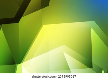 Light Green, Yellow vector low poly background. Polygonal abstract illustration with gradient. A new texture for your web site.