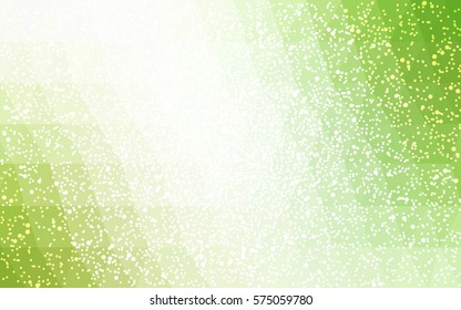 Light Green, Yellow vector low poly crystal background with snowflakes. Polygon christmas design pattern . Low poly illustration of New Year celebration.