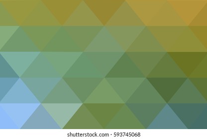Light Green, Yellow vector Low poly crystal background. Polygon design pattern. Low poly illustration, low polygon background.
