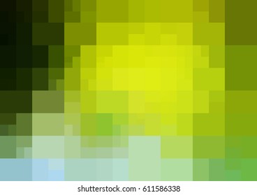 Light Green, Yellow vector Low poly crystal background. Polygon design pattern. Low poly illustration, low polygon background.