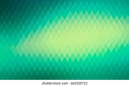 Light Green, Yellow vector low poly background. A sample with a polygonal design. Illustration in polygonal style with repeating squares