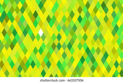 Light Green, Yellow vector low poly background. Geometric illustration in Origami style with gradient.  Brand-new style for your business design.