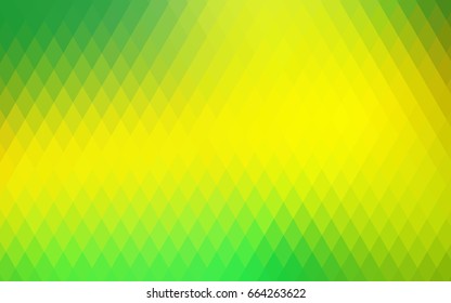 Light Green, Yellow vector low poly background. A sample with a polygonal design. Illustration in polygonal style with repeating squares Light Green, Yellow vector low poly background. A sample with a polygonal design. Illustration in polygonal style with repeating squares