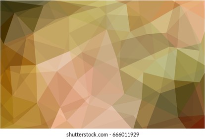 Light Green, Yellow vector Low poly crystal background. Polygon design pattern. Low poly illustration, low polygon background.