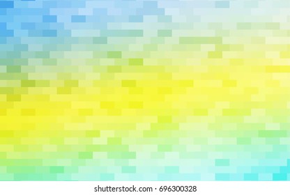 Light Green, Yellow vector low poly background. A sample with a polygonal design. Illustration in polygonal style with repeating squares