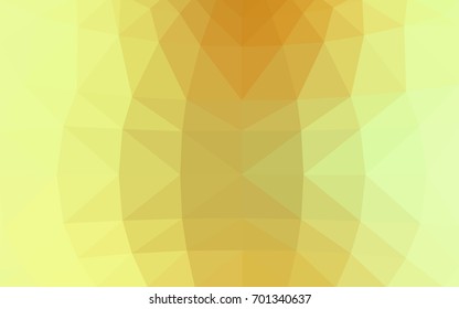 Light Green, Yellow vector Low poly crystal background. Polygon design pattern. Low poly illustration, low polygon background.